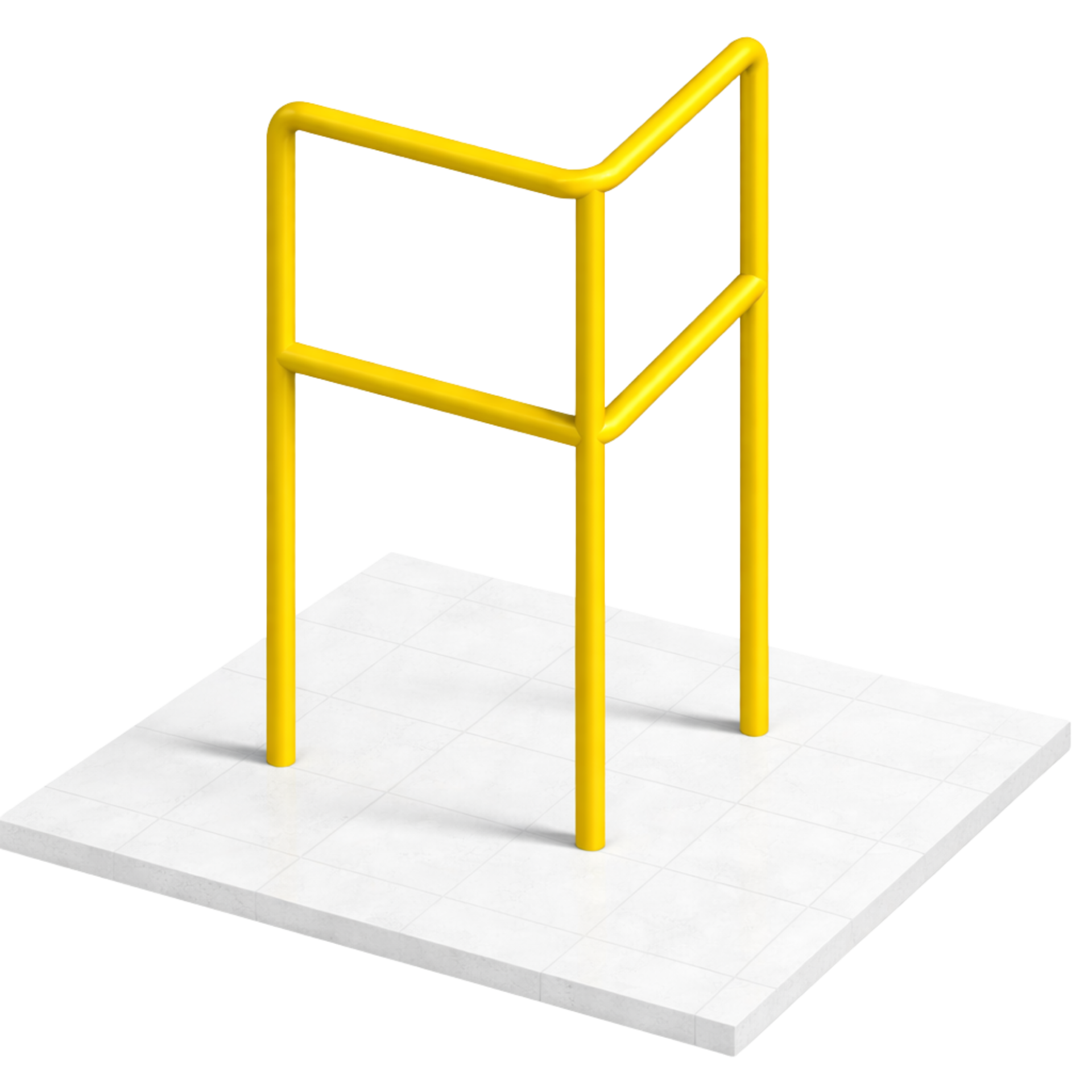 BARIERKA OCHRONNA NAROŻNA FI60,3x600x600 (do wbetonowania) — zdjęcie 2