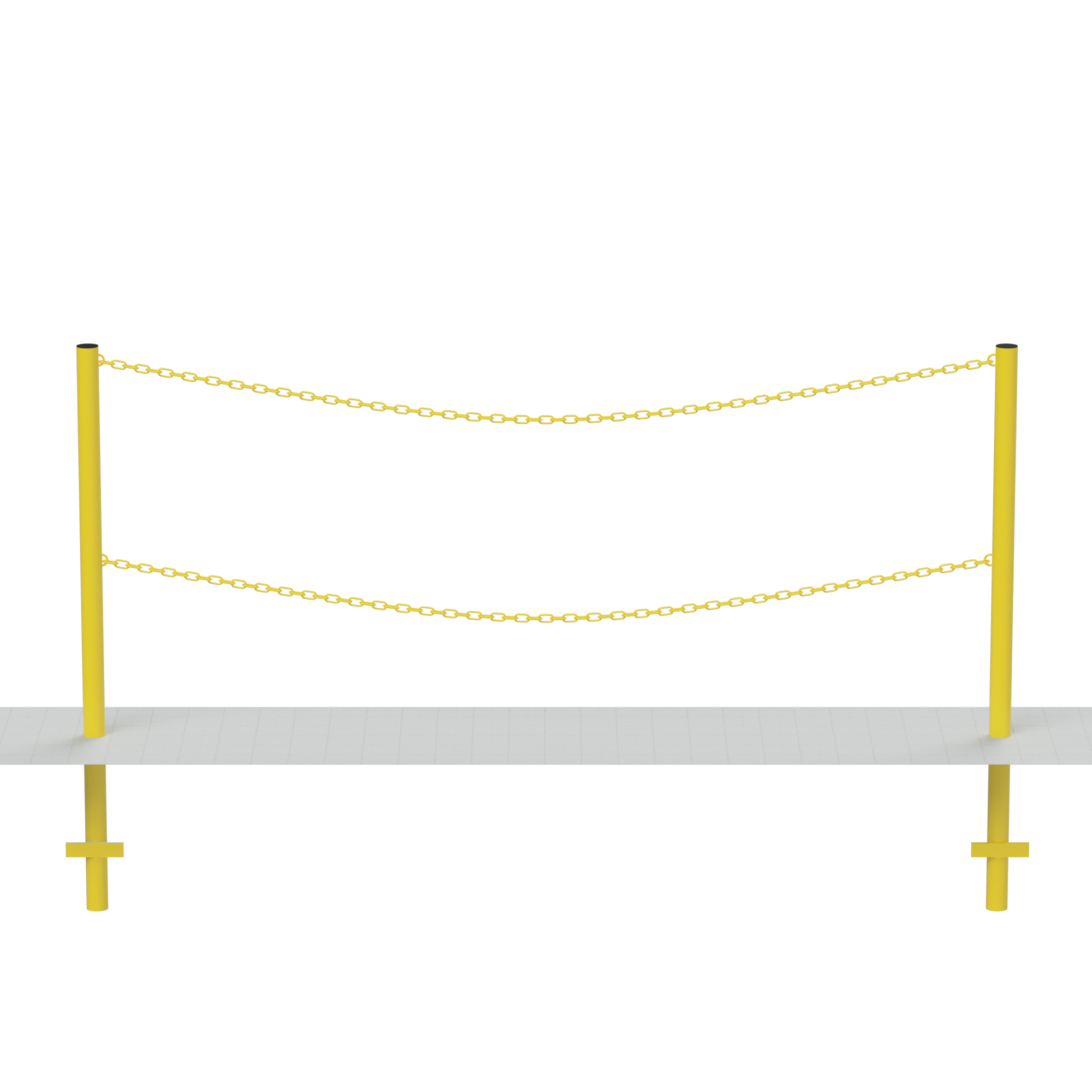 BARIERKA ŁAŃCUCHOWA U12B FI 48,3x2500 (Do wbetonowania) — zdjęcie 3