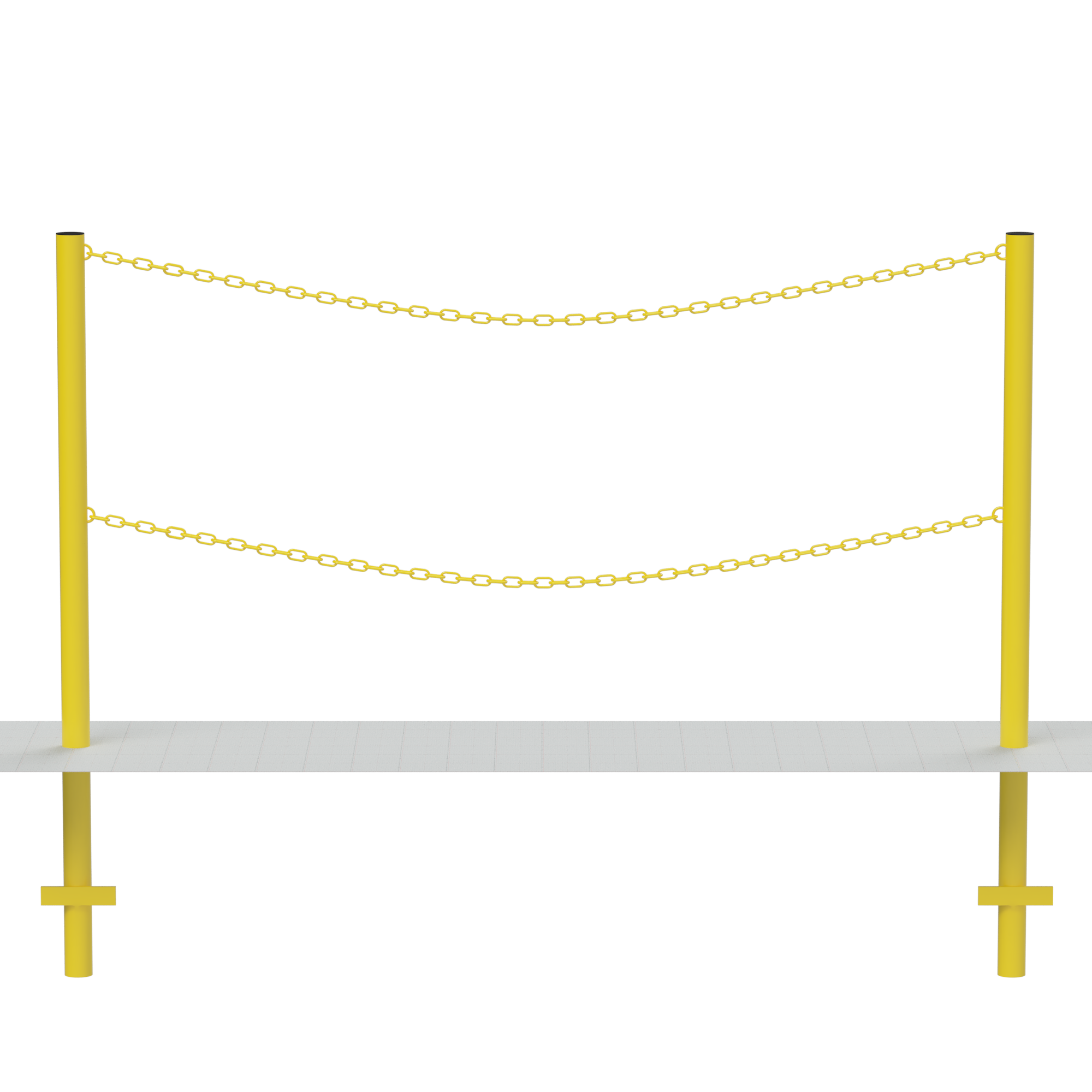 BARIERKA ŁAŃCUCHOWA U12B FI 48,3x2000 (Do wbetonowania) — zdjęcie 3